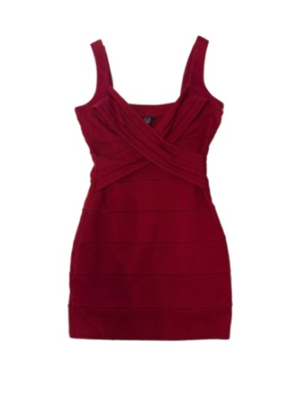 Windsor Burgundy Ruched Bandage Bodycon Mini Dress Women’s